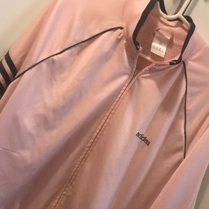 Vintage Pink Adidas Jacket XL some snags Cute!